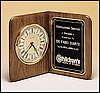 Solid Brass Desk Clock (12 1/2"x9 1/2"x4 1/2")